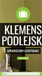Mobile Screenshot of klemenspodlejski.pl